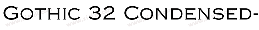 Gothic 32 Condensed字体转换